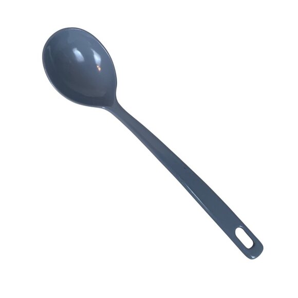 Vintage Ekco Pale Blue Solid Serving Spoon Kitchen Utensil Made in Taiwan - Picture 1 of 3
